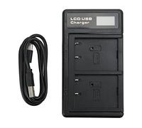 Batteria doppio carica Usb caricatore con Lcd display schermo per NPW126
