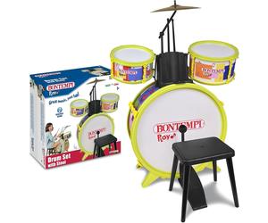BATTERIA DRUM SET CON 4 ELEMENTI BEAT MASTER PRO STRUMENTI MUSICALI BONTEMPI 514