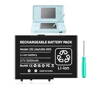 Batteria DSL NDSL, batteria USG-003, batteria ricaricabile agli ioni di litio, 2500 mAh, 3,7 V, compatibile con Nintendo DS Lite NDS Lite + strumento di riparazione (non per DSi, DSi XL e DSi LL)