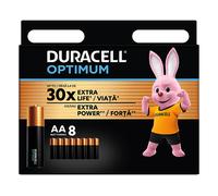 BATTERIA DURACELL Optimum 8, Alcalina, 1,5 V, , PER Dispositivi compatibili