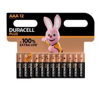 Batteria Duracell PLUS AAA 12 pezzi Alcalina 1,5 V Blister