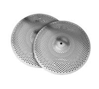Batteria E Piatti Multiuso Per Esercitarsi Piatti Silenziosi 13 Hi Hats In Lega Dargento O Doro Per Set Di Batteria(Silver)