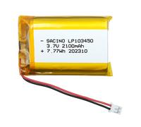 Batteria EFASO LiPo 3,7 V 2100 mAh PCM JST PH2.0 2 PIN 10x34x50 mm