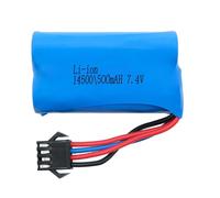 EFASO Batteria Lipo 7,4 V 500 mAh per escavatore a pala 1:14 Huina 1535 S1573 con 4 pin spina Huina 1535 batteria