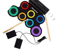 Batteria elettronica alimentata tramite USB, include un ' uscita adatta per cuffie e altoparlanti con vari set elettronici per bambini