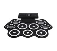 Batteria Elettronica Avvolgibile, Kit di Batteria Elettrica Avvolgibile con 9 Pad con 7 Toni di Batteria, 12 Brani Demo e 9 Ritmi, Supporto per Cuffie, MIDI, APP, per