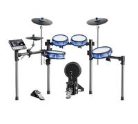 Batteria Elettronica Batteria Elettrica Touchscreen Mesh Standard Movimento Incluso Pedale Prestazioni Ottimali(Blue)