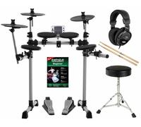 XDrum DD-400 Set Completo E-Drum con Cuffie, Sgabello, Scuola e Bacchette