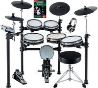 XDrum DD-530 E-Drum Set con Mesh Heads - Batteria elettronica 45 drumkit 455 suoni - Sgabello, cuffie e scuola