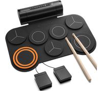 Batteria Elettronica Elettrica 7 Pad Roll Up Silenziosa + 40 Lezioni incluse