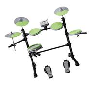 batteria elettronica Kit Di Batteria Elettronica Digitale Professionale Sistema Di Batteria Elettronica A Percussione Set Di Batteria Pratica Attrezzatura Musicale(Green)