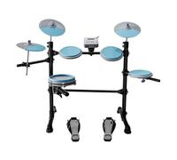 batteria elettronica Kit Di Batteria Elettronica Digitale Professionale Sistema Di Batteria Elettronica A Percussione Set Di Batteria Pratica Attrezzatura Musicale(Blue)