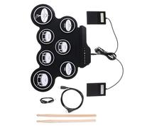 Batteria elettronica pieghevole in ABS impermeabile alimentata tramite USB, per uso interno ed esterno, include selezione del suono Tamburo per pratica domestica