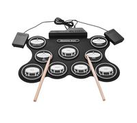 Batteria elettronica portatile USB roll up digitale con 9 cuscinetti in silicone bacchette e pedali per principianti bambini