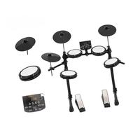 batteria elettronica Set Batteria Elettronica Professionale Standard 4 Batteria + 3 Piatti Strumenti A Percussione Supporto Batteria Espandibile