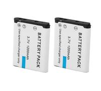 Batteria EN-EL19 da 2 Pezzi, Sostituzione Batteria Al Litio 3,7 V 1200 MAh, per Coolpix S32 S100 S3200 S3300 S3400 S3700 S4100 S4200