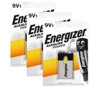 Batteria Energizer 9 V - 3 pezzi