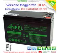 BATTERIA ERMETICA AL PIOMBO 12V 9Ah RICARICABILE 151 x 94 x 65 mm EXTRACELL PLUS