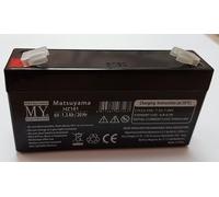 Batteria ermetica al piombo ricaricabile con faston 6V 1.3AH ACCUMULATORE 20HR