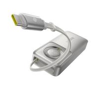 Batteria esterna 10 000 mAh, 30 W, cavo di tipo C integrato - Baseus Free2Pull (P10073701843-00) - Grigio