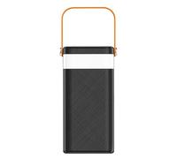 Batteria esterna a energia solare, 120 W, 50000 mAh, con cavi integrati luminosi, 4 uscite e 3 ingressi, per campeggio, escursionismo, zaino in spalla