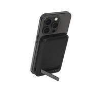 Belkin BoostCharge Pro Power Bank Magnetico 5000mAh con Qi2, caricabatterie portatile compatibile con MagSafe, supporto integrato, power bank wireless per iPhone 16, iPhone 15, 14 e altri, Nero