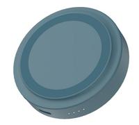 Celly, PowerBank Circle compatibile con tecnologia Magsafe con Capacità da 3000mAh, con USB-C e Ring Magnetico Incluso, Compatibile con Smartphone, Ricarica Rapida, Colore Blu Navy