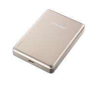 Intenso MW10000 Power Bank Magnetico 10000mAh - MagSafe, Wireless Charging 15W, USB-C PD 20W, per iPhone e Android - Testato in Germania - Champagne