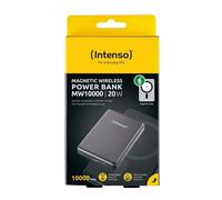 Intenso MW10000 Power Bank Magnetico 10000mAh - MagSafe, Wireless Charging 15W, USB-C PD 20W, per iPhone e Android - Testato in Germania - Grigio