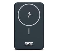 Batteria esterna Port Designs 907005 10000 mAh Power Delivery Caricatore wireless Nero