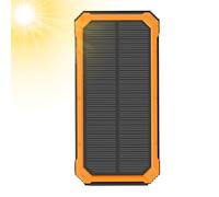 Batteria Esterna Solare - 10000mAh Impermeabile | Batteria Solare con Ricarica Wireless per Telefono | per Escursionismo Viaggi Pesca Campeggio Zaino Smartphone Fotocamera Tablet