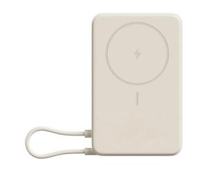Batteria esterna Xiaomi BHR08PBGL 5900 mAh caricatore wireless beige