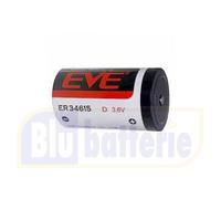 Batteria EVE ER34615 3.6V 19 Ah Li-SOCl2 tipo Torcia D compatibile SAFT LS33600