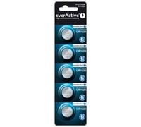 everActive CR1620 3 V, 5 batterie al litio, batteria più potente, durata di 10 anni, 5 pezzi, 1 blister