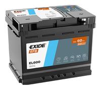 Batteria EXIDE 2025 EL600 60 AH 640 EN 12 V EFB START STOP= ROFIBA 60640