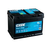 Exide EK720 AGM 12V 70Ah 760A batteria auto