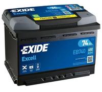 Batteria per auto Exide EB740 Excell 12V 74Ah 680A
