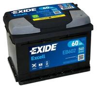 BATTERIA AUTO EXIDE EXCELL EB602 60Ah SPUNTO 540A POLO POSITIVO A DX mod. basso