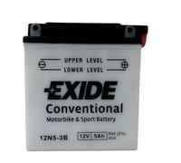BATTERIA EXIDE MOTO 125 600 CC 12N5-3B 5 AH 40 A 120x60x130 POSITIVO A DESTRA