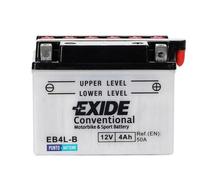 BATTERIA EXIDE MOTORINO MOTO 50 CC SCOOTER 4 AH 50 A 120x70x95 POSITIVO DX EB4LB