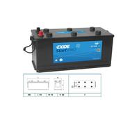 BATTERIA EXIDE Start PRO EG1406 140Ah SPUNTO 800A POLI STRETTI POSITIVO A DX