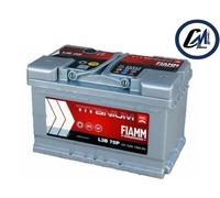 BATTERIA FIAMM 75Ah 730A = BOSCH - VARTA - L3B75P - 75 Ah - 278x175x175