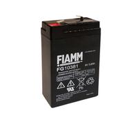 BATTERIA FIAMM FG10381 6V 3.8A PIOMBO GEL ERMETICA EMERGENZA RICARICABILE TORCIA