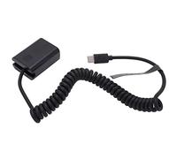 Batteria Fittizia Completamente Decodificata perA6000 A6500 A9 A7 - Adattatore di Alimentazione Tipo C Accoppiatore CC - Alimentazione Stabile - Evita il Surriscaldamento