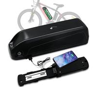 Batteria for bici elettrica, 24 V 36 V 10 Ah 13 Ah 15 Ah 18 Ah 20 Ah agli ioni di litio con caricabatterie, piastra di base a 4 pin USB(36V 20AH)