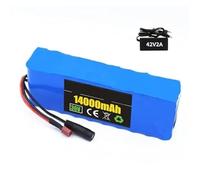 Batteria for bici elettrica al litio da 36 V 14 Ah con BMS, include caricabatterie da 42 V 2 Ah e spina XT60 T, compatibile con biciclette e scooter elettrici(XT60)