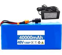 Batteria for bici elettrica da 36 V, 48 V, 10 Ah, 20 Ah, 30 Ah, 40 Ah, batteria al litio for bicicletta elettrica con scheda di protezione BMS.(XT60,48V 40AH)