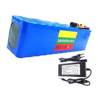 Batteria for bici elettrica da 48 V 36 Ah 13S3P, batteria agli ioni di litio for scooter elettrico con BMS e caricabatterie da 54,6 V 2 A for scooter elettrico.