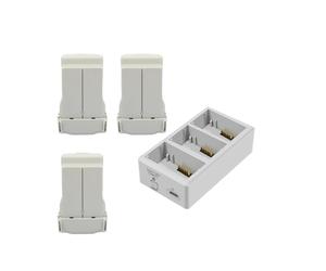 Batteria for drone Plus Capacity 3850mAh 7,38V for Mini 3/mini 3Pro/ 4 Pro Intelligent Flight/Gestore di ricarica a 3 alloggiamenti(Bundle 3)