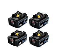 Batteria For Elettroutensile 18V 8Ah/10Ah/12Ah, Compatibile Con Makita, Batteria 18V DGA404 DTW700 DHR202 DJV182 DDF487 DTD172 DHP489(4PCS 10.0Ah)